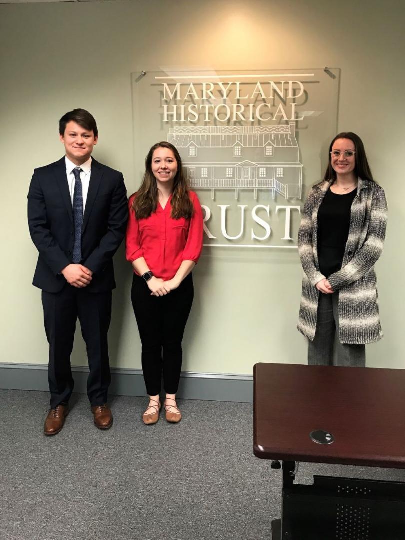 Photo of Kaitlin Aaby (’18), Ava Jensan (’20), and Jacob Rosenzweig-stein (’20)